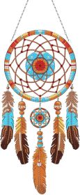 Diamond Dream Catchers Kit, Hanging Diamond Art, DIY Kit for Home Wall & Window Decor, Handmade Craft for Room Decoration (Tribe)