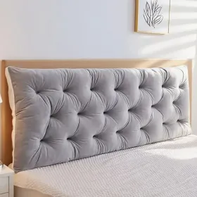 Headboard Pillow Length 1.2m, 3 Colors (Option: Light gray)
