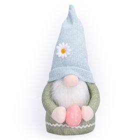 Bunny Dwarf Plush Ornament Kids Room Decoration Home Decoration Doll (Color: Blue)