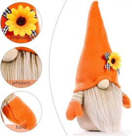 Christmas Gnomes Plush Decoration,Gnome Plush Christmas Decoration Handmade Swedish Dwarf Scandinavian Tomte Elf Gnomes for Home Office Table Dec (Color: Light Orange-b)