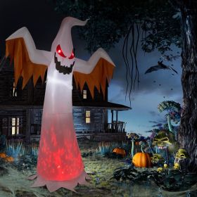 Halloween Outdoor Decorations, Blow Up Yard Decorations, Built-in LED Lights Décor for Indoor Home Party Garden Lawn Store, 5.9FT Pumpkin Ghost (Style: Giant Ghost)