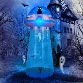 Halloween Outdoor Decorations, Blow Up Yard Decorations, Built-in LED Lights Décor for Indoor Home Party Garden Lawn Store, 5.9FT Pumpkin Ghost (Style: UFO)